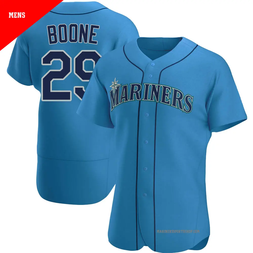 Men's ＃29 Bret Boone Seattle Mariners Royal Authentic Alternate Jersey