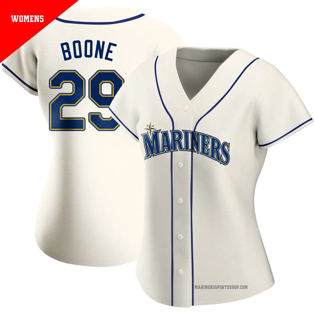 Women's ＃29 Bret Boone Seattle Mariners Cream Authentic Alternate Jersey